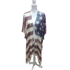 NWT USA/Stars and Stripes Coverup/Kimono